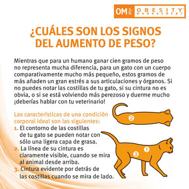 PURINA® PRO PLAN® VETERINARY DIETS Feline OM Obesity Management Sobres Pollo Beneficios