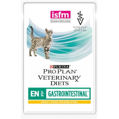 PURINA® PRO PLAN® VETERINARY DIETS Feline EN Gastrointestinal Sobres Vista Frontal
