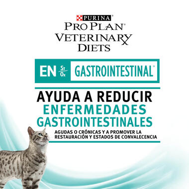 PURINA® PRO PLAN® VETERINARY DIETS Feline EN Gastrointestinal Sobres Beneficios