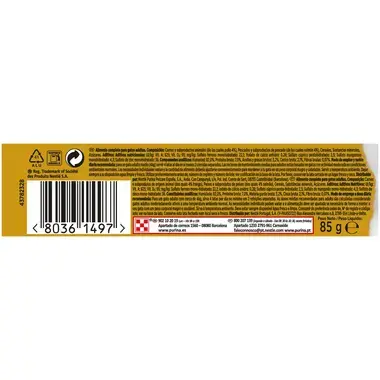 PURINA® GOURMET® GOLD Bocaditos en Salsa Salmón y Pollo Vista Trasera