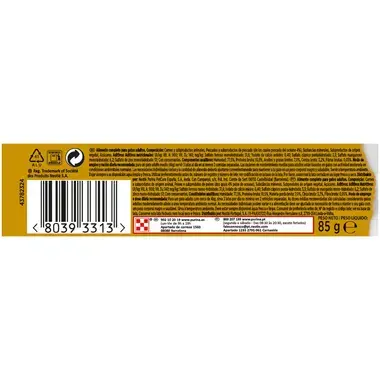 PURINA® GOURMET® GOLD Mousse con Pescado del Océano Vista Trasera
