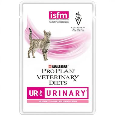 PURINA® PRO PLAN® VETERINARY DIETS Feline UR Urinary Sobres Salmón Vista Frontal