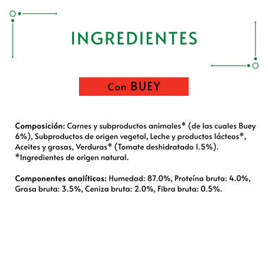 ingredientes buey gourmet puré snacks