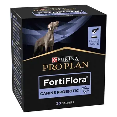 PURINA® PRO PLAN® Canine Fortiflora Vista Frontal