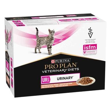 PURINA® PRO PLAN® VETERINARY DIETS Feline UR Urinary Sobres Salmón Vista Frontal