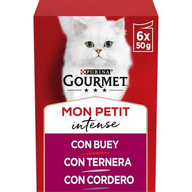 PURINA® GOURMET® MON PETIT Selección de Carnes (BUEY, TERNERA Y CORDERO)