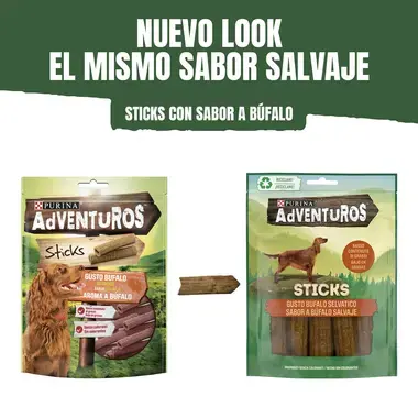 PURINA® AdVENTuROS Sticks Aroma a Búfalo