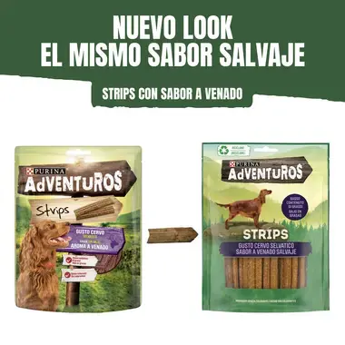 PURINA® AdVENTuROS Strips Aroma a Venado