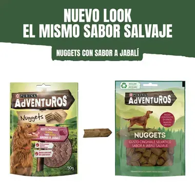 PURINA® AdVENTuROS Nuggets Aroma a Jabalí