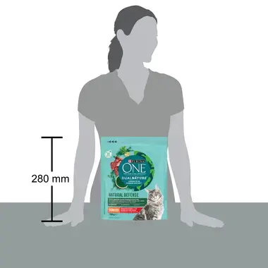 PURINA ONE® DualNature® Natural Defense Esterilizado con Spirulina y Buey tamaño