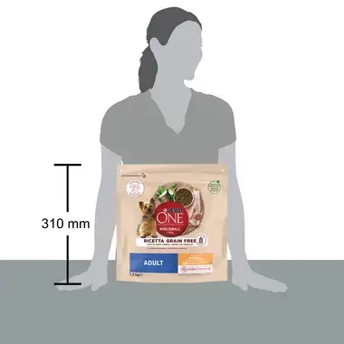 Purina® ONE® MINI Grain Free Adult Pollo tamaño