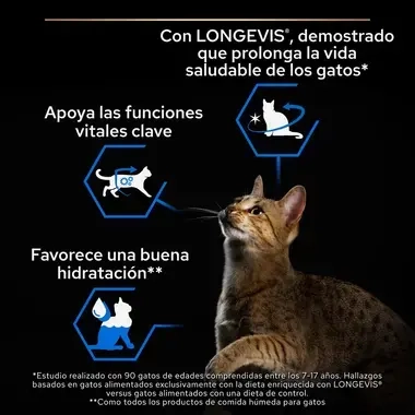 PURINA® PRO PLAN® Gato Senior 7+ LONGEVIS Mousse con atún
