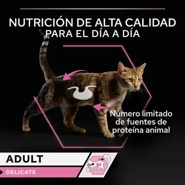 PURINA® PRO PLAN® Gato Adulto DELICATE Mousse rico en pavo