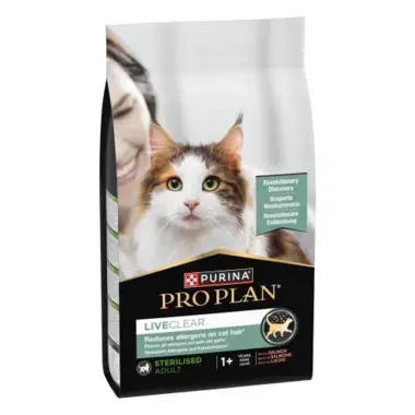 PURINA® PRO PLAN® LIVECLEAR® Sterilised Adult 1+ years Rico en salmón