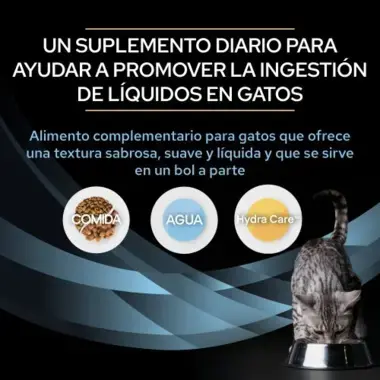 Un suplemento diario para ayudar a promover la ingestion de liquidos en gatos