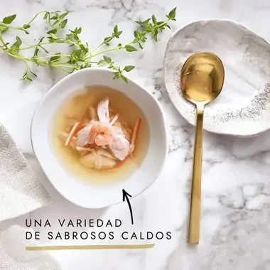Una variedad de sabrosos caldos
