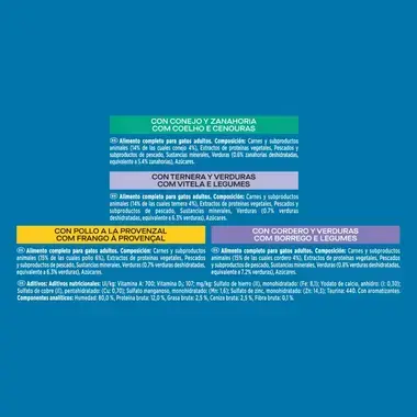 PURINA® GOURMET® Perle Finas Láminas con Verduras - 4