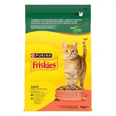 PURINA® FRISKIES®  Adulto con Buey, Pollo y Verduras