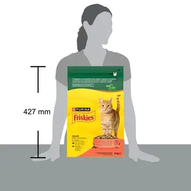 PURINA® FRISKIES®  Adulto con Buey, Pollo y Verduras