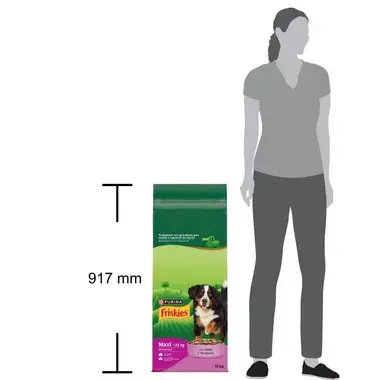 PURINA® FRISKIES®  Maxi con Buey y Verduras