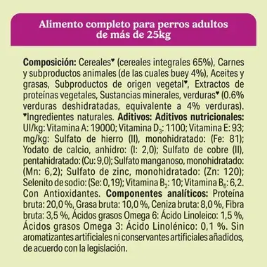 PURINA® FRISKIES®  Maxi con Buey y Verduras