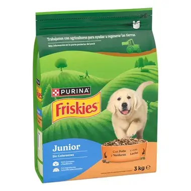 PURINA® FRISKIES® Junior con Pollo, Verduras y Leche - 1