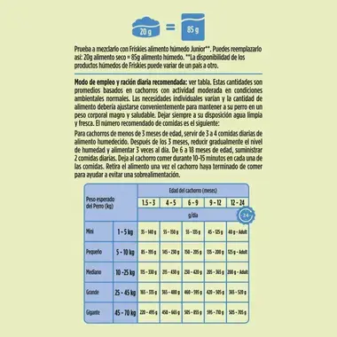 PURINA® FRISKIES® Junior con Pollo, Verduras y Leche - 6