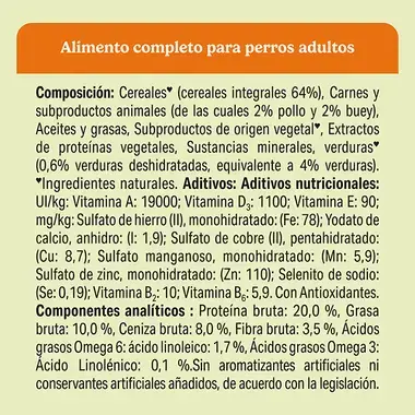 PURINA® FRISKIES®  Balance con Pollo, Buey y Verduras - 6