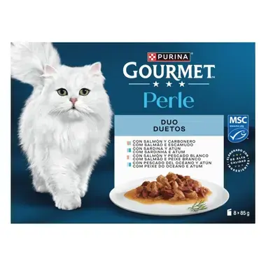 PURINA® GOURMET® Perle Finas Láminas DUO con Pescados - 2