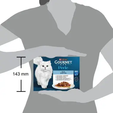 PURINA® GOURMET® Perle Finas Láminas DUO con Pescados - 3