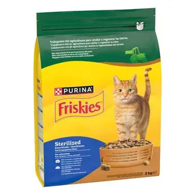 PURINA® FRISKIES®  Esterilizado con Pollo, Pavo y Verduras