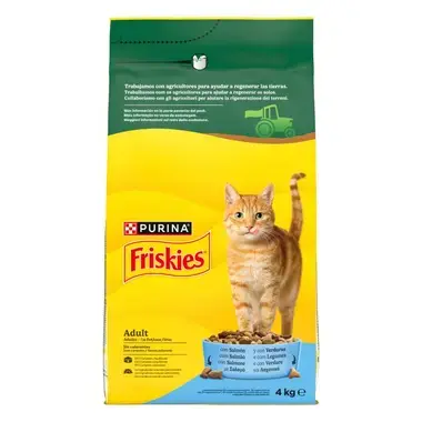 PURINA® FRISKIES®  Adulto con Salmón y Verduras