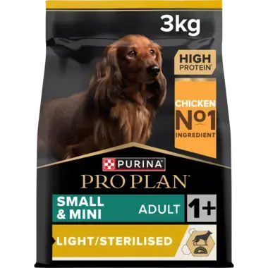 PURINA®  PRO PLAN®  Adult Small & Mini Light / Sterilised 3kg - 4