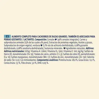 PURINA® DOG CHOW®  Dog Chow Cachorro Raza Grande Pavo - 8445291778979 - 4