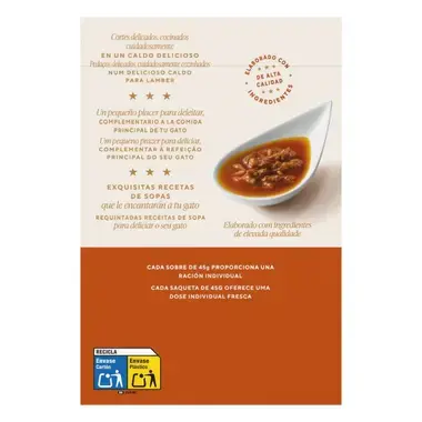 PURINA® GOURMET™ Soup Royale Salmón, Bacalao y Solla
