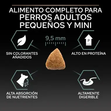 Alimento completo para perros adultos pequeños y mini