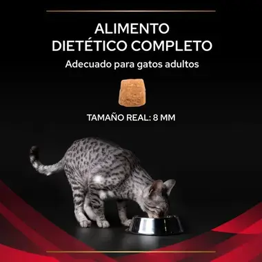 Purina Pro Plan Feline Diabetes Management para gatos adultos, con croquetas de 8 mm