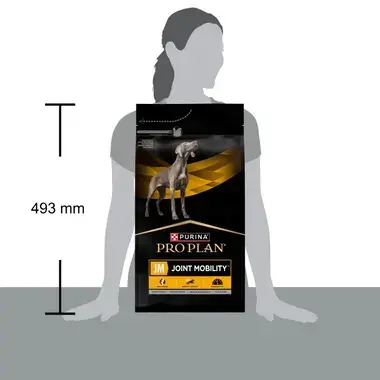 Tamaño del saco de Purina Pro Plan Veterinary Diets Joint Mobility, 493 mm de altura