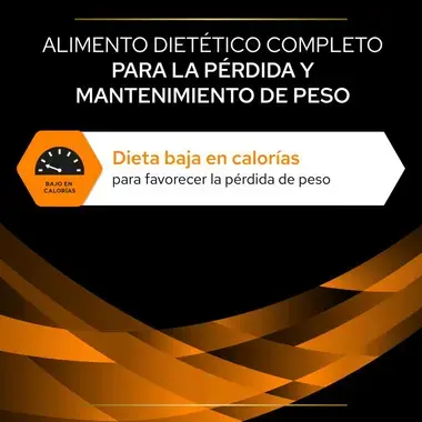 Ingredientes y nutrientes de Purina Pro Plan Veterinary Diets OM Obesity Management para perros, con composición, componentes