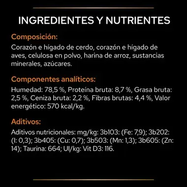 Calculadora de raciones de Purina Pro Plan Veterinary Diets, disponible en la parte trasera de los envases para consultar la 