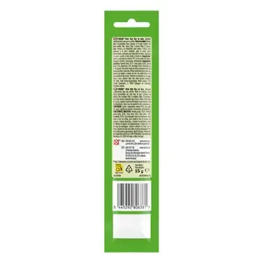 Parte posterior del envase Friskies Picnic Maxi con información nutricional, composición y código de barras.
