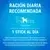 PURINA® DENTALIFE® snacks para perros medianos Ración diaria y modo de empleo