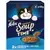 Caja de Purina Felix Soup Time para gatos, sabor bacalao, atún y solla. Contiene 6 sobres de 48g con caldo y trozos.