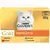 Pack Purina Gourmet Gold Tartelette 12 x 85 g con gato blanco y variedades de sabores.