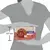 Pack Purina One Mini/Small Adult en expositor sostenido por una persona; altura de 127 mm.