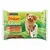 Pack Purina Friskies Selections 4 x 85 g en salsa, con dos perros y variedades de sabores.