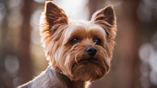 Raza de perro Yorkshire Terrier mirándote