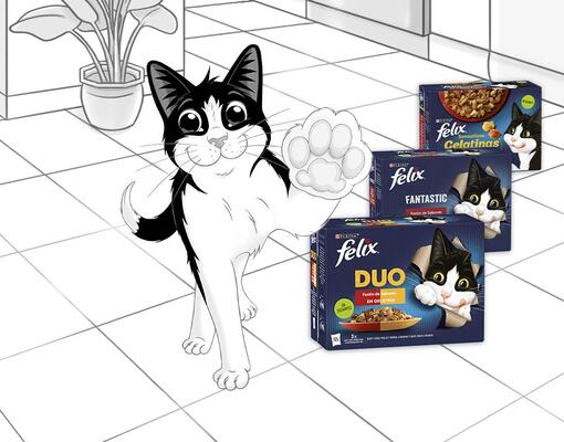 Comida húmeda Purina Felix para gatos​