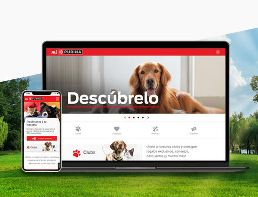 Mi Purina en escritorio y movil