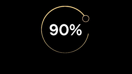 90%